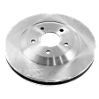 Front and Rear Brake Discs, 4-Wheel Set, Plain Surface, Vented, 5 Lugs, 12.79 in. Front/12.01 in. Rear Disc Diameter, Pro-Line Series