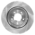 Front and Rear Brake Discs, 4-Wheel Set, Plain Surface, Vented, 5 Lugs, 12.79 in. Front/12.01 in. Rear Disc Diameter, Pro-Line Series