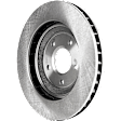 Front and Rear Brake Discs, 4-Wheel Set, Plain Surface, Vented, 5 Lugs, 12.79 in. Front/12.01 in. Rear Disc Diameter, Pro-Line Series