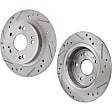 2012 Chevrolet Cruze - Front Brake Disc, Cross-drilled and Slotted, Vented, 5 Lugs, 276 mm, 1.8L 4Cyl, Pro-Line Series