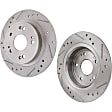 2012 Chevrolet Cruze - Front Brake Disc, Cross-drilled and Slotted, Vented, 5 Lugs, 276 mm, 1.8L 4Cyl, Pro-Line Series