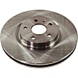 Front and Rear Brake Discs, 4-Wheel Set, Plain Surface, Vented, 5 Lugs, For Models With 345mm Front Disc, Heavy Duty Brakes (J55), Pro-Line Series