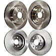 Front and Rear Brake Disc, 4-Wheel Set, Plain Surface, Vented, 5 Lugs, For Models with 315mm Rear Disc, Pro-Line Series