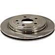 Front and Rear Brake Discs, 4-Wheel Set, Plain Surface, Vented, 5 Lugs, For Models With 315mm Rear Disc, Base Brakes, Pro-Line Series