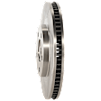 Front Brake Discs, Cross-Drilled and Slotted, Vented, 5 Lugs, Heavy Duty Brakes, JA9, Pro-Line Series