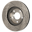 Front Brake Discs, Cross-Drilled and Slotted, Vented, 5 Lugs, Heavy Duty Brakes, JA9, Pro-Line Series