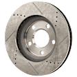 Front Brake Discs, Cross-Drilled and Slotted, Vented, 5 Lugs, Heavy Duty Brakes, JA9, Pro-Line Series