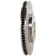Front Brake Discs, Cross-Drilled and Slotted, Vented, 5 Lugs, Heavy Duty Brakes, JA9, Pro-Line Series