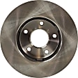Front Brake Disc, Natural Finish, Plain Surface, Vented, 5 Lugs, 276.2 mm, Pro-Line Series