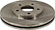 Front Brake Disc, Natural Finish, Plain Surface, Vented, 5 Lugs, 276.2 mm, Pro-Line Series