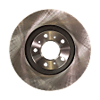 Front Brake Discs, Plain Surface, Vented, 5 Lugs, 11.93 in. Disc Diameter, Pro-Line Series