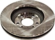 2006 Chevrolet Impala - Front and Rear Brake Disc, Plain Surface, Vented - Front; Solid - Rear, 5 Lugs, 3.9L 6Cyl, Pro-Line Series