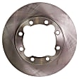 1995 Dodge Ram 2500 - Front Brake Disc, Natural Finish, Plain Surface, Vented, 8 Lugs, 317.25 mm, 4WD,  Dana 60 FA, 8.0L 10Cyl, Pro-Line Series