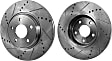 2009 Pontiac G6 - Front Brake Disc, Natural Finish, Cross-drilled and Slotted, Vented, 5 Lugs, 295.8 mm, 2.4L 4Cyl, Pro-Line Series