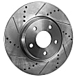 2009 Pontiac G6 - Front Brake Disc, Natural Finish, Cross-drilled and Slotted, Vented, 5 Lugs, 295.8 mm, 2.4L 4Cyl, Pro-Line Series