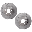 Front Brake Disc, Cross-drilled and Slotted, Vented, 5 Lugs, 279.91 mm, 2.4L, 4Cyl, Pro-Line Series