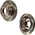 Rear Brake Discs, Plain Surface, Vented, 6 Lugs, 12.8 In., Pro-Line Series