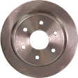 Rear Brake Discs, Plain Surface, Vented, 6 Lugs, 12.8 In., Pro-Line Series
