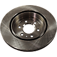 Rear Brake Discs, Plain Surface, Vented, 6 Lugs, 12.56 in. Disc Diameter, Pro-Line Series