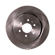 Rear Brake Discs, Plain Surface, Vented, 6 Lugs, 12.56 in. Disc Diameter, Pro-Line Series