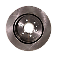 Rear Brake Discs, Plain Surface, Vented, 6 Lugs, 12.56 in. Disc Diameter, Pro-Line Series