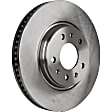 Front Brake Discs, Plain Surface, Vented, 5 Lugs, 11.93 in. Disc Diameter, Pro-Line Series