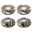 2007 Dodge Grand Caravan - Front and Rear Brake Disc, Plain Surface, Front-Vented/Rear-Solid, 5 lugs, Front-280.92 mm/Rear-289.81 mm, 3.8L 6Cyl, Pro-Line Series