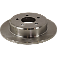 2007 Dodge Grand Caravan - Front and Rear Brake Disc, Plain Surface, Front-Vented/Rear-Solid, 5 lugs, Front-280.92 mm/Rear-289.81 mm, 3.8L 6Cyl, Pro-Line Series
