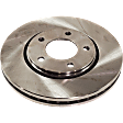 2007 Dodge Grand Caravan - Front and Rear Brake Disc, Plain Surface, Front-Vented/Rear-Solid, 5 lugs, Front-280.92 mm/Rear-289.81 mm, 3.8L 6Cyl, Pro-Line Series