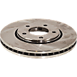 2007 Dodge Grand Caravan - Front and Rear Brake Disc, Plain Surface, Front-Vented/Rear-Solid, 5 lugs, Front-280.92 mm/Rear-289.81 mm, 3.8L 6Cyl, Pro-Line Series