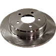 2007 Dodge Grand Caravan - Front and Rear Brake Disc, Plain Surface, Front-Vented/Rear-Solid, 5 lugs, Front-280.92 mm/Rear-289.81 mm, 3.8L 6Cyl, Pro-Line Series