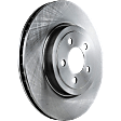 Front and Rear Brake Discs, 4-Wheel Set, Plain Surface, Vented, 5 Lugs, 13.58 in. - Front; 13.78 in. - Rear Disc Diameter, Pro-Line Series