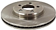 2010 Dodge Challenger - Front and Rear Brake Disc, Natural Finish, Plain Surface, Front-Vented/Rear-Solid, 5 Lugs, 320.04 mm, 320mm Front Disc, Solid Rear Disc, Touring Brakes, 3.5L 6Cyl, Pro-Line Series