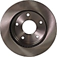 Front Brake Disc, Natural Finish, Plain Surface, Vented, 5 Lugs, 304.04 mm, RWD, Pro-Line Series
