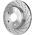 Front Brake Disc, Cross-drilled and Slotted, Vented, 5 Lugs, 335.79 mm,, Pro-Line Series