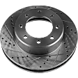 2014 Ram 2500 - Front and Rear Brake Disc, Cross-drilled and Slotted, Vented, 8 Lugs, RWD, 4WD, 6.4L 8Cyl, Pro-Line Series