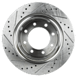 2014 Ram 2500 - Front and Rear Brake Disc, Cross-drilled and Slotted, Vented, 8 Lugs, RWD, 4WD, 6.4L 8Cyl, Pro-Line Series
