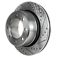 2014 Ram 2500 - Front and Rear Brake Disc, Cross-drilled and Slotted, Vented, 8 Lugs, RWD, 4WD, 6.4L 8Cyl, Pro-Line Series