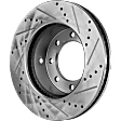 2014 Ram 2500 - Front and Rear Brake Disc, Cross-drilled and Slotted, Vented, 8 Lugs, RWD, 4WD, 6.4L 8Cyl, Pro-Line Series