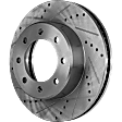 2014 Ram 2500 - Front and Rear Brake Disc, Cross-drilled and Slotted, Vented, 8 Lugs, RWD, 4WD, 6.4L 8Cyl, Pro-Line Series