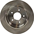 2011 Mercury Grand Marquis - Rear Brake Disc, Natural Finish, Plain Surface, Vented, 5 Lugs, 294.89 mm, 4.6L 8Cyl, Pro-Line Series