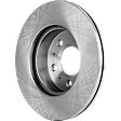 Front and Rear Brake Disc, Natural Finish, Plain Surface, Front-Vented/Rear-Solid, 5 Lugs, Front-290.83 mm/Rear-290.07 mm, 4.6L, 8Cyl, Pro-Line Series