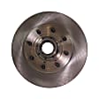 Front Brake Disc, Natural Finish, Plain Surface, Vented, 8 Lugs, 344.93 mm, Pro-Line Series