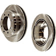 Rear Brake Disc, Natural Finish, Plain Surface, Vented, 8 Lugs, 344.93 mm, Pro-Line Series