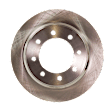 Rear Brake Disc, Natural Finish, Plain Surface, Vented, 8 Lugs, 344.93 mm, Pro-Line Series