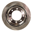 Rear Brake Disc, Natural Finish, Plain Surface, Vented, 8 Lugs, 344.93 mm, Pro-Line Series