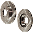 Front Brake Disc, Natural Finish, Plain Surface, Vented, 5 Lugs, 305.05 mm, Pro-Line Series