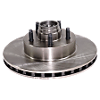 Front Brake Disc, Plain Surface, Vented, 5 Lugs, 286.4 mm, RWD, Pro-Line Series