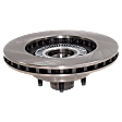 Front Brake Disc, Plain Surface, Vented, 5 Lugs, 286.4 mm, RWD, Pro-Line Series
