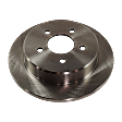 Front and Rear Brake Disc, Plain Surface, Front-Vented/Rear-Solid, 5 Lugs, Front-286.4 mm/Rear-284.48 mm, RWD, Pro-Line Series